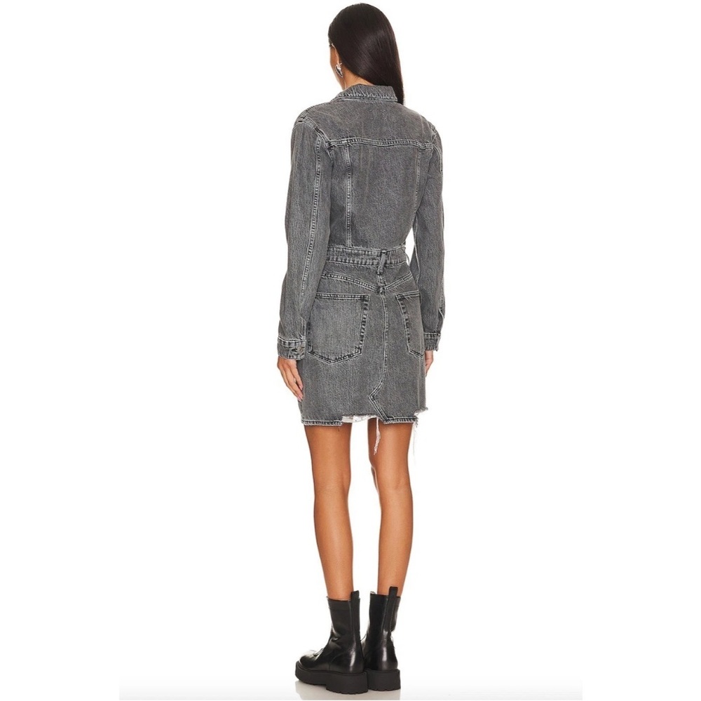 Etica x Free People Lotta Denim Dress in Stormy Skies SZ M EUC - Picture 2 of 6